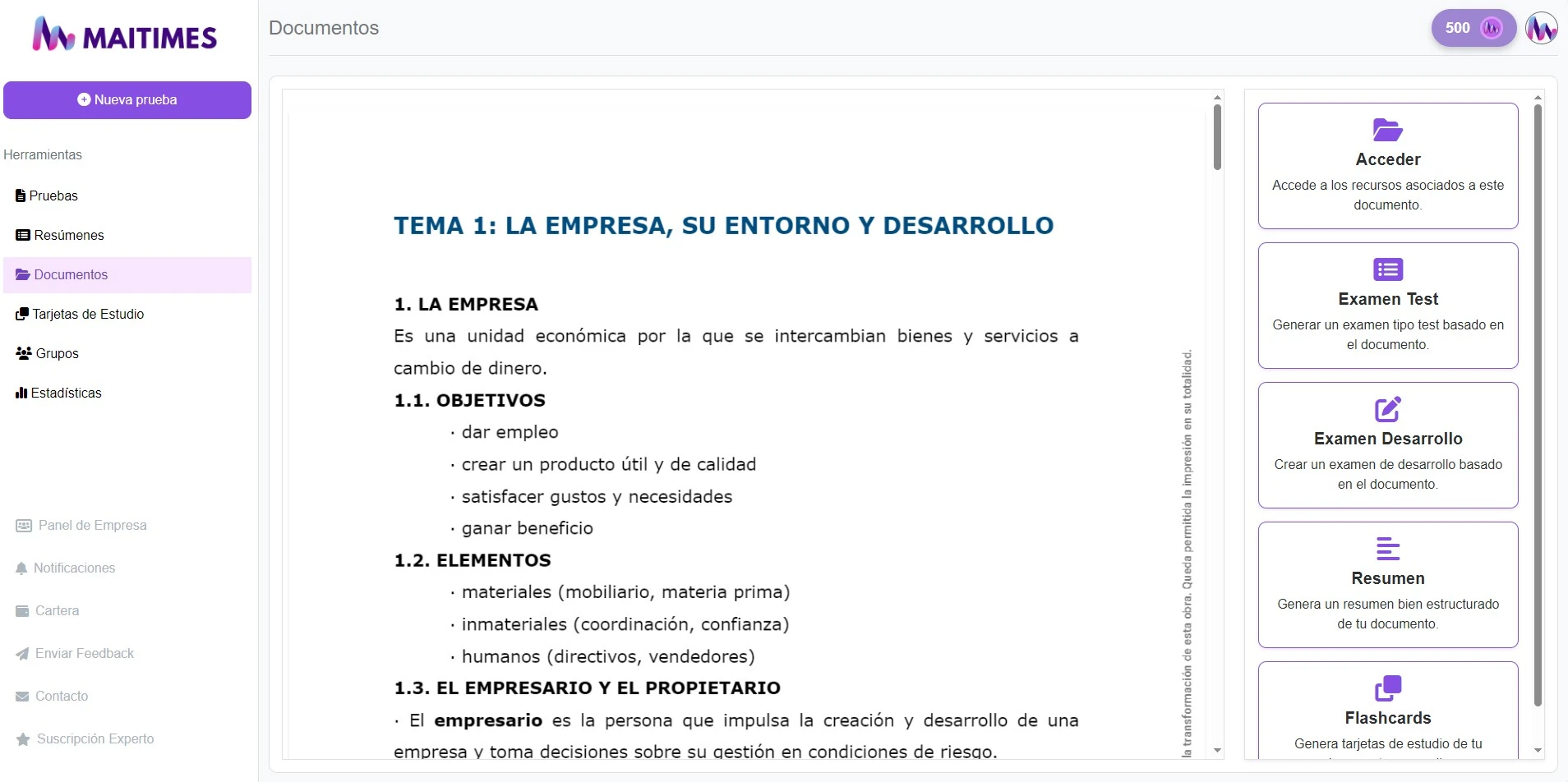 Gestión de documentación en Maitimes