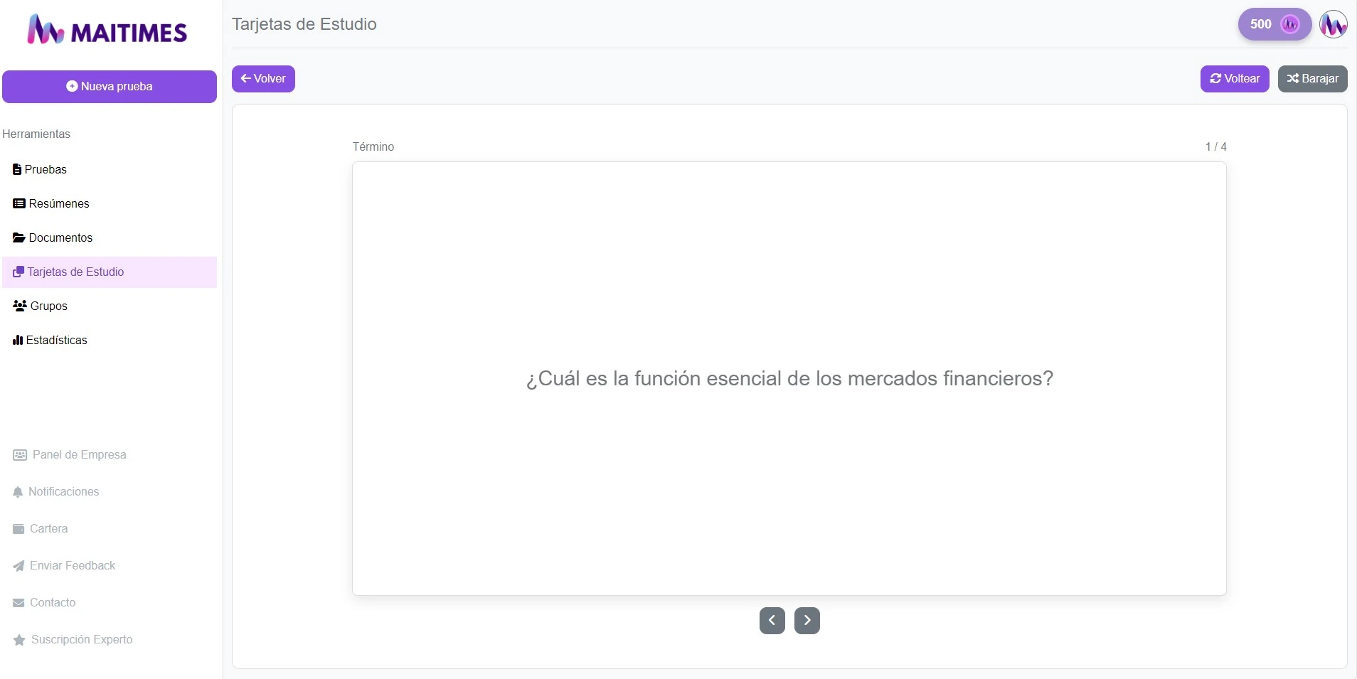 Flashcards en Maitimes
