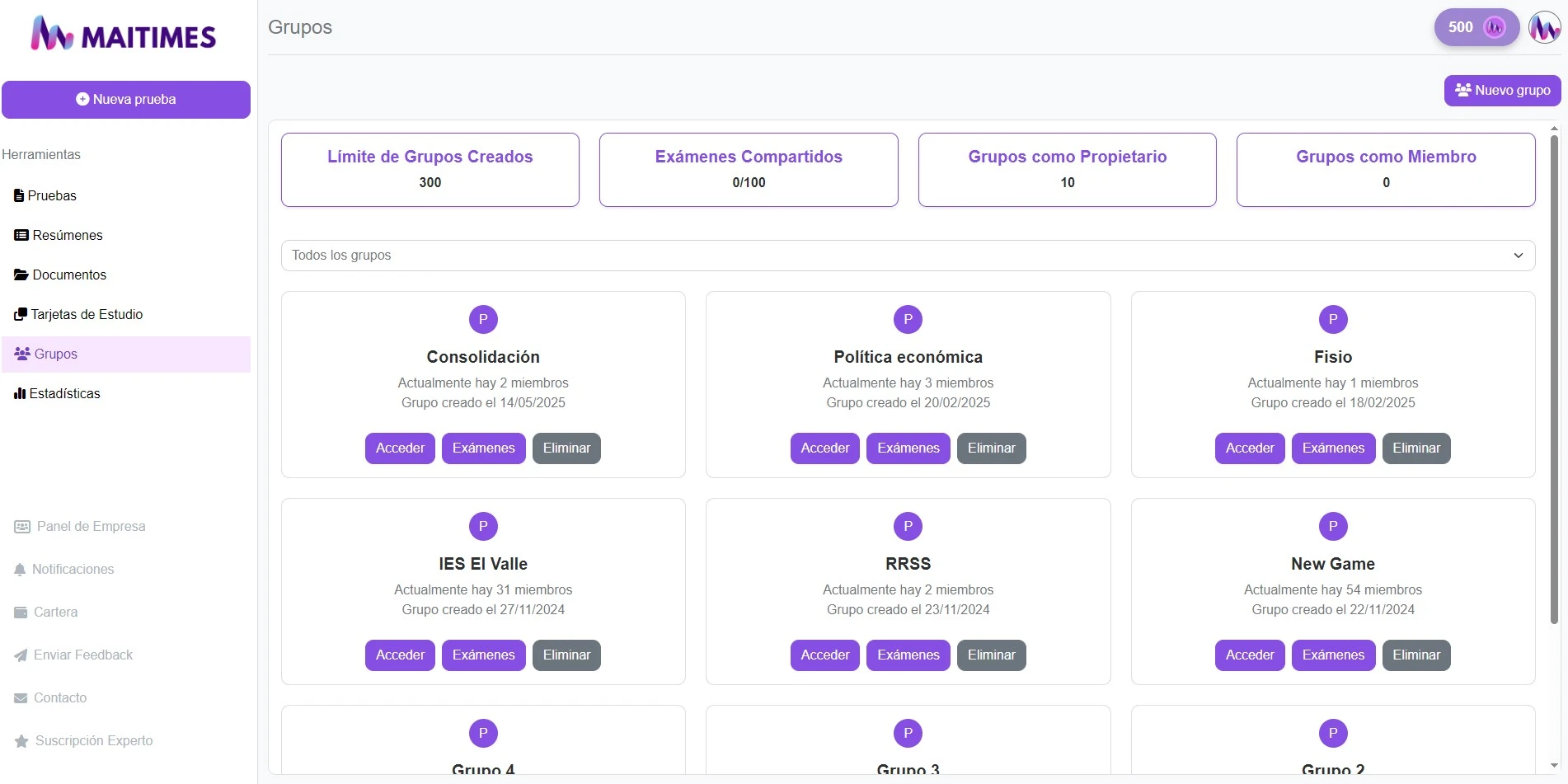 Grupos de estudio en Maitimes